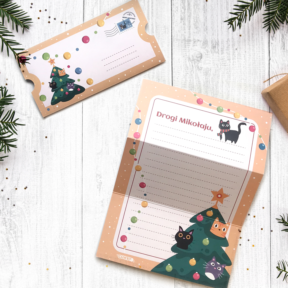 Akcesoria - List do Św. Mikołaja - choinka