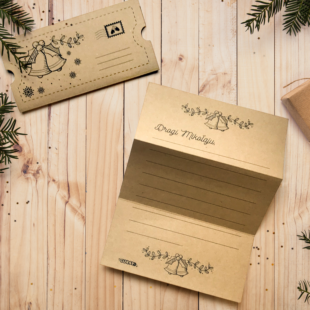 Akcesoria - List do Św. Mikołaja - klasyczny kraft
