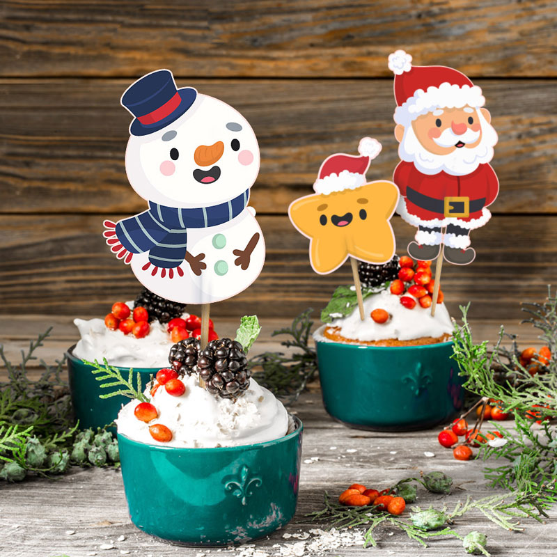 Akcesoria - Pikery na Boże Narodzenie (10 szt.)