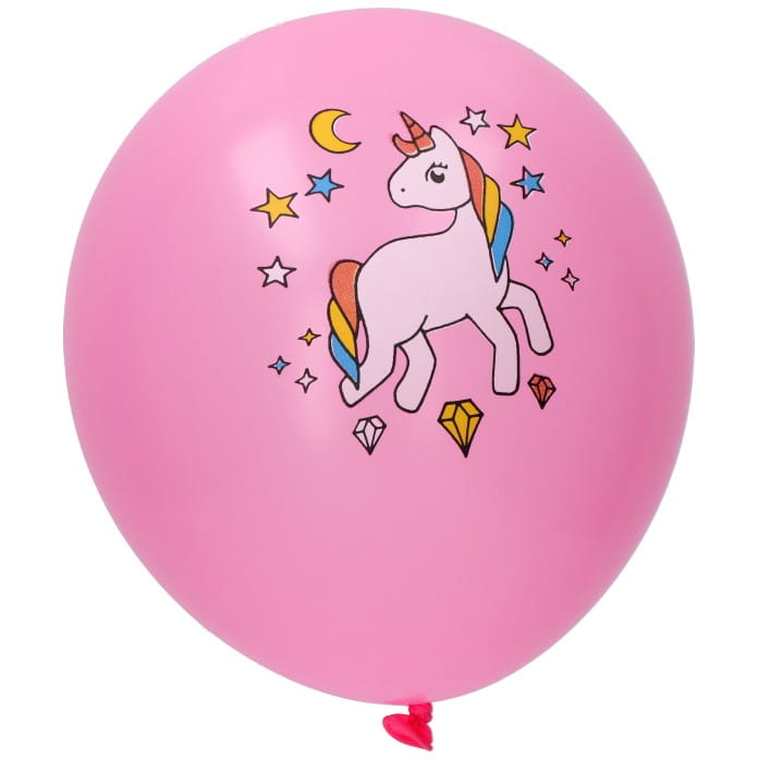Akcesoria - BALONY LATEKSOWE JEDNOROŻEC UNICORN RÓZOWY OPAK 5SZT