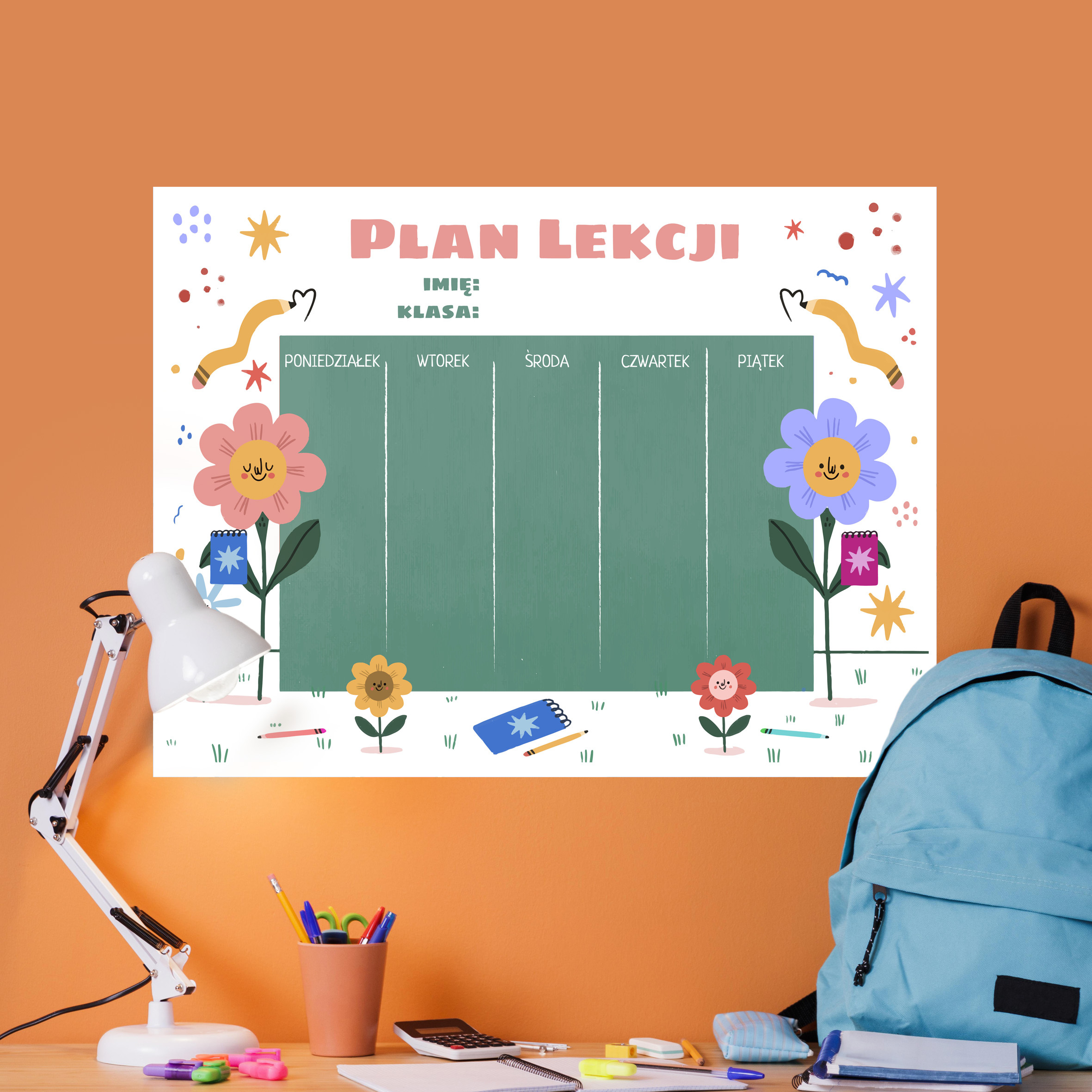 Plan lekcji - Uśmiechnięte kwiaty