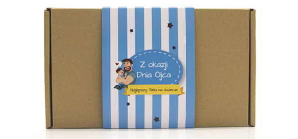 Owijka okolicznościowa niebieskie paski