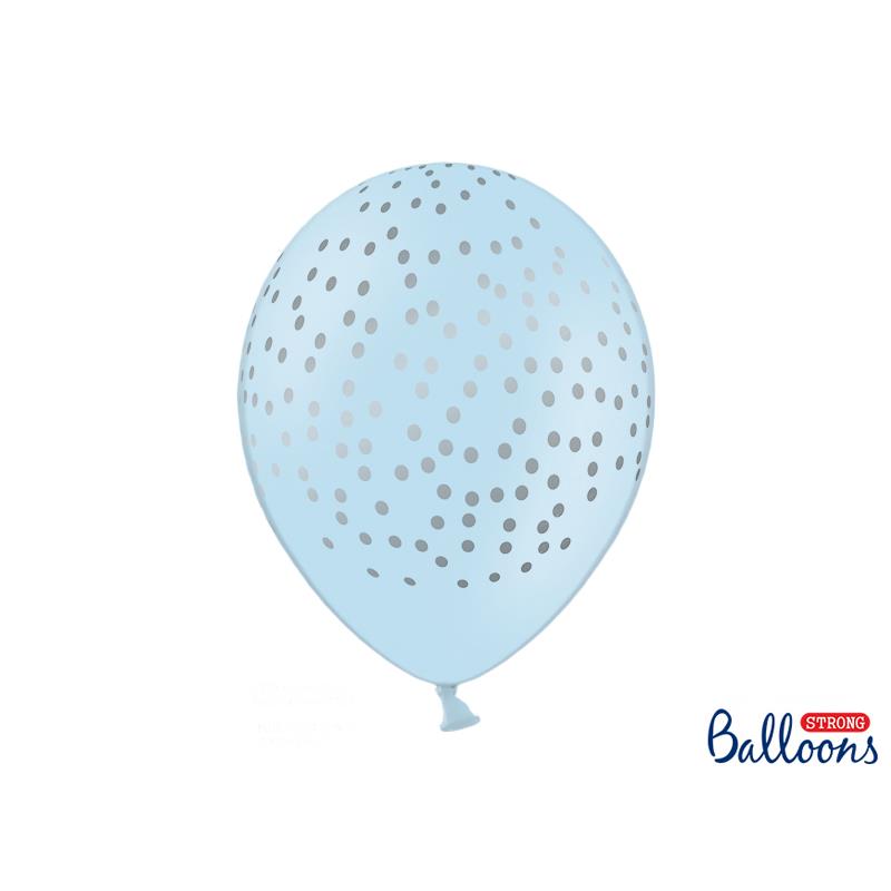 Akcesoria - Balony błękitne Pastel Baby Blue, 30 cm - 5 szt.