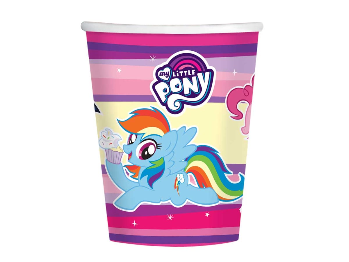 Akcesoria - Kubeczki urodzinowe My Little Pony - 250 ml - 8 szt.