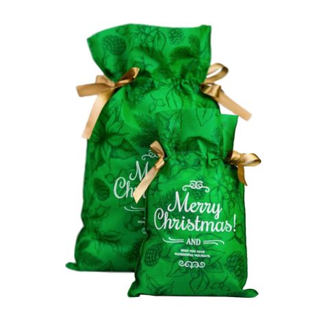 Akcesoria - Worek na prezenty - świąteczny duży 30x45 cm