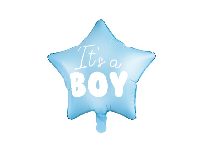 Akcesoria - Balon foliowy Gwiazdka - It's a boy