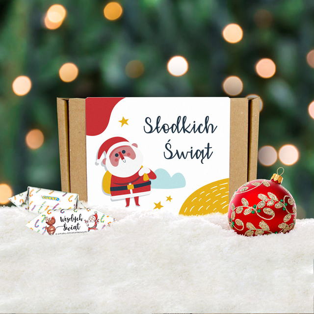 Akcesoria - Słodkie pudełko - Wesoły Mikołajek