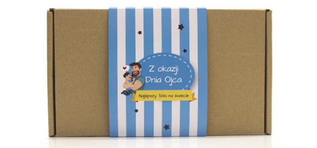 Akcesoria - Owijka okolicznościowa niebieskie paski