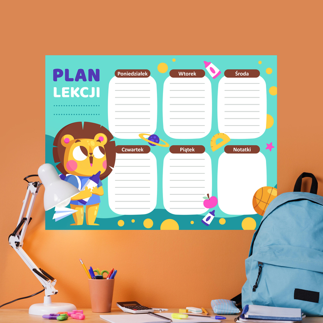 Akcesoria - Plan lekcji - Lew