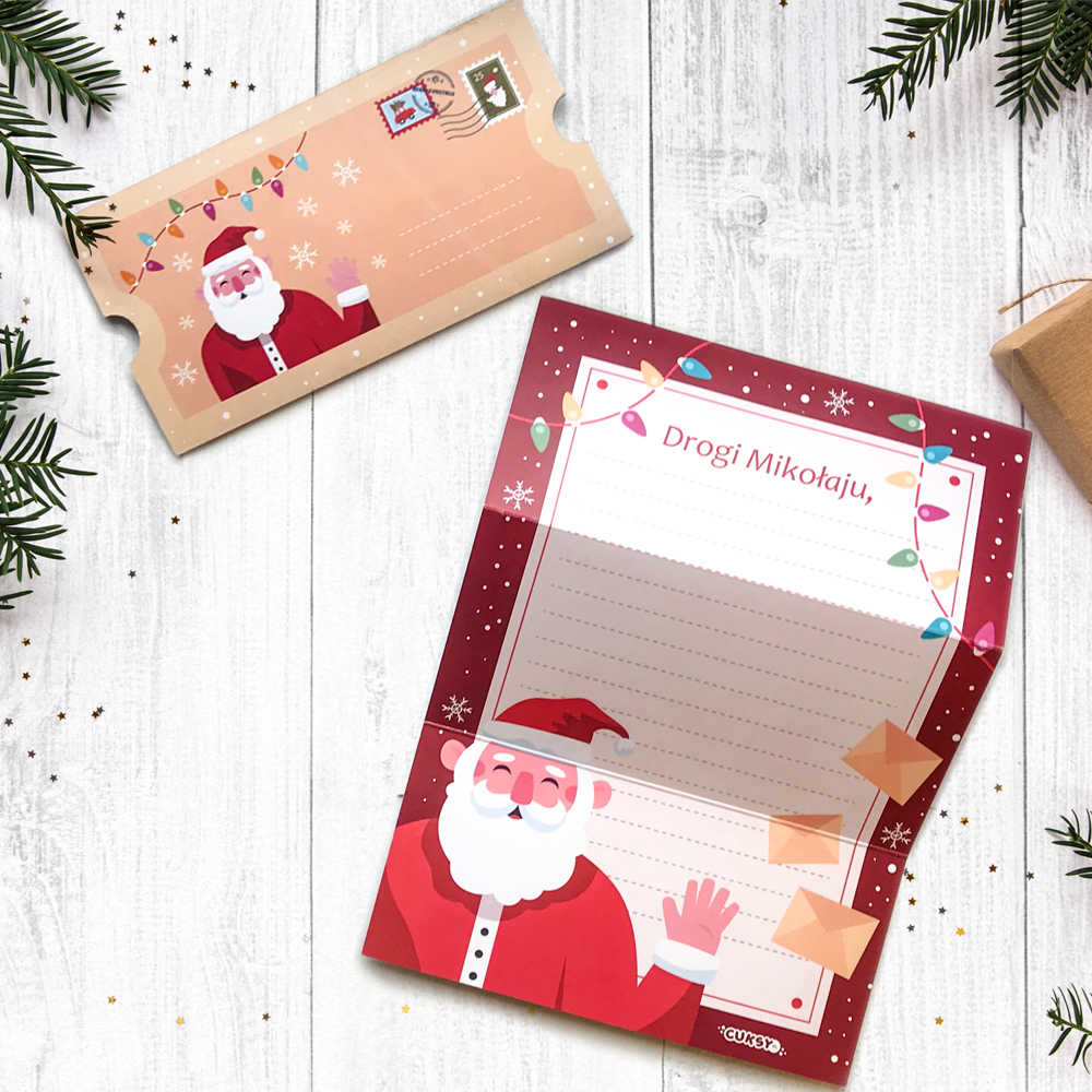 Akcesoria - List do Św. Mikołaja - czerwony
