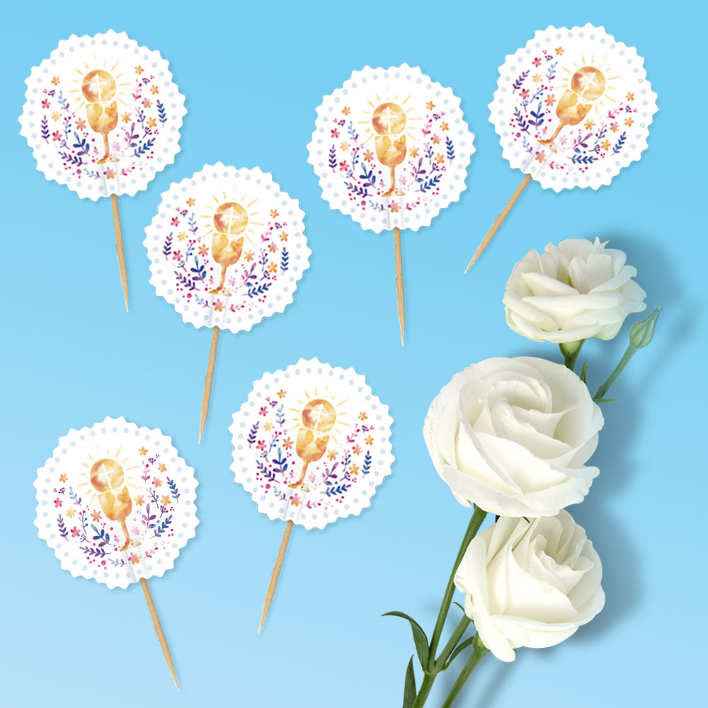 Akcesoria - Pikery Kwiecista modlitwa (6 szt.)