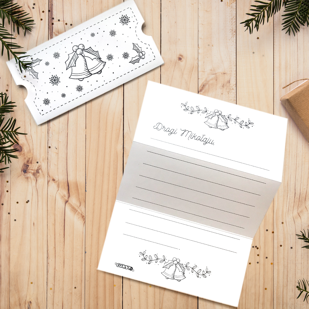 Akcesoria - List do Św. Mikołaja - biały klasyczny