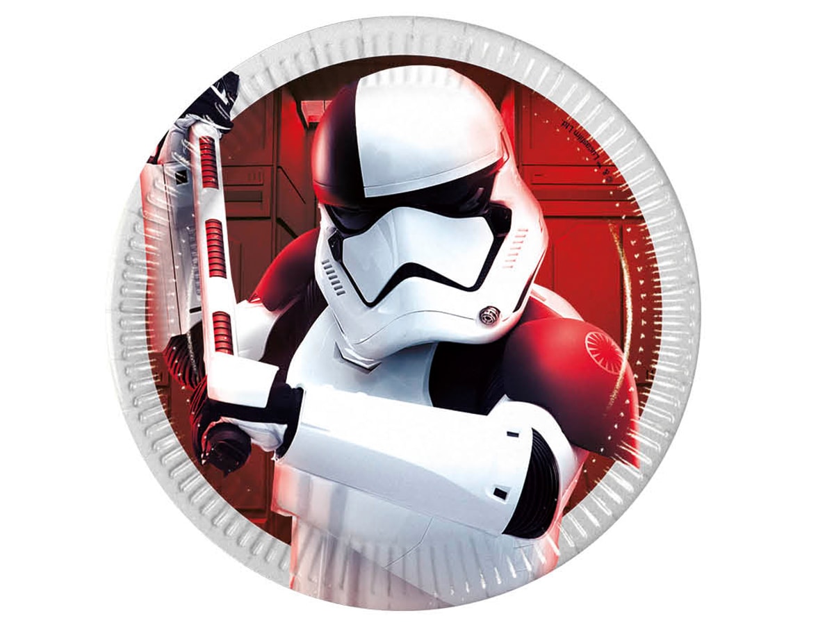 Akcesoria - Talerzyki urodzinowe Star Wars The Last Jedi, 20 cm - 8 szt.