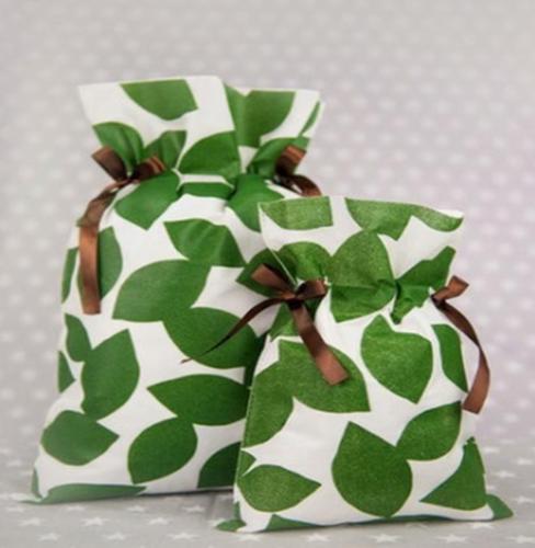 Akcesoria - Worek Zielone Listki 20x30cm