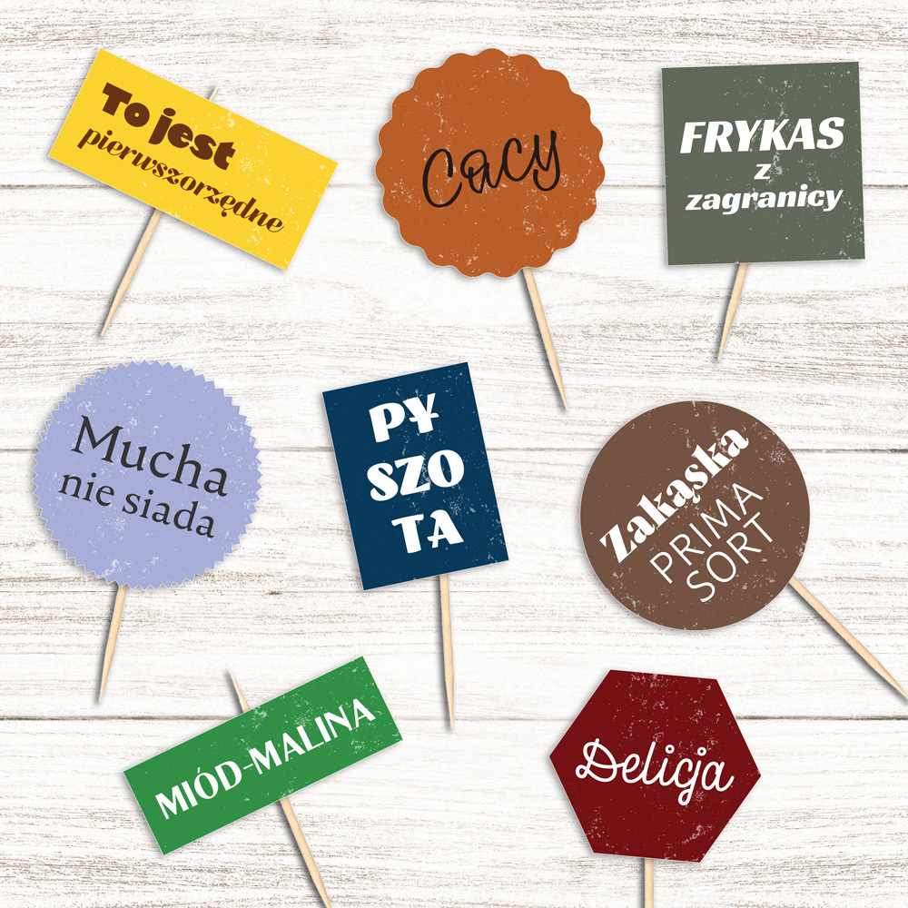 Pikery na imprezę PRL (8 szt.)