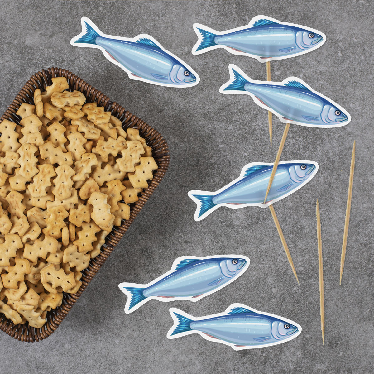 Pikery na imprezę PRL (śledziki) 8 szt.