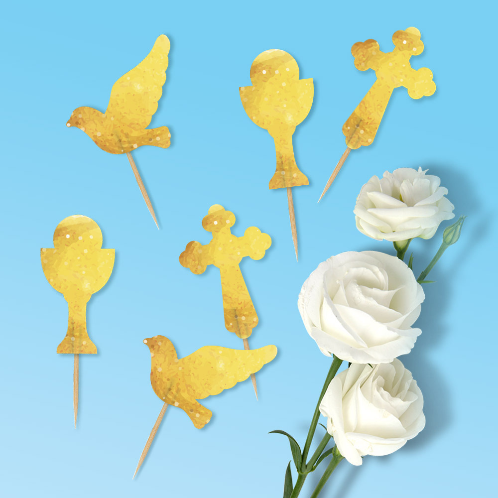 Akcesoria - Pikery na I Komunię Św. (6 szt.)