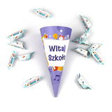 Akcesoria - Tutka szkolna - Fioletowa z przyborami 2