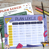 Akcesoria - Plan lekcji - Uśmiechnięte kwiaty