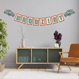 Akcesoria - Girlanda z garbusem - w stylu PRL