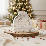 Słodkie kuferki - Rysowany biały