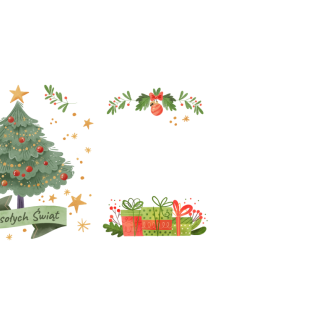 Kubki personalizowane - Choinka i gwiazdki