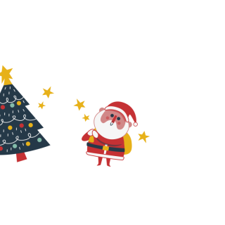 Porzellanbecher - Glücklicher Weihnachtsmann