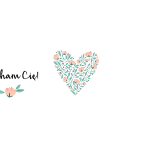 Kubki personalizowane - Kwieciste serce