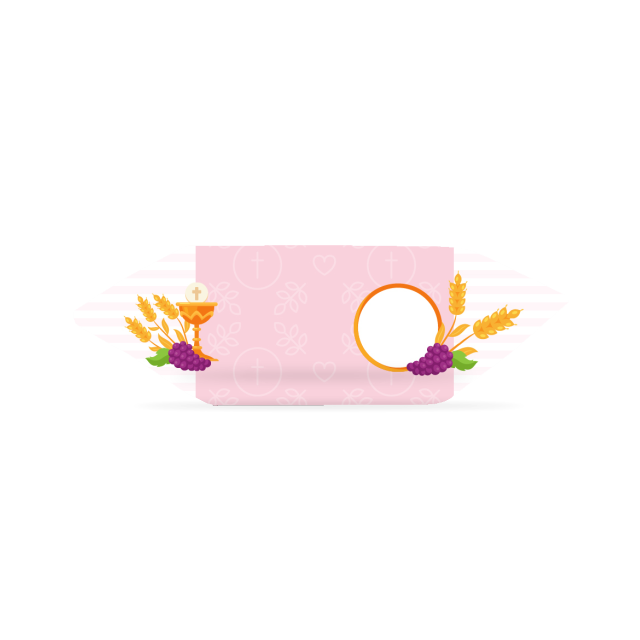 Fudges - Erstkommunion. Rosa Waffel