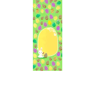 Torebki na cukierki - Malowane jajka (5 szt)