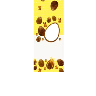 Torebki na cukierki - Czekoladowe pisanki (kraft) (5 szt)