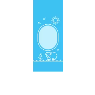 Torebki na cukierki - Wielkanocna owieczka (kraft) (5 szt)