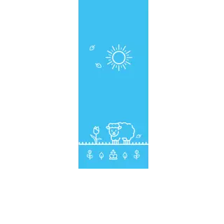 Torebki na cukierki - Wielkanocna owieczka (kraft) (5 szt)