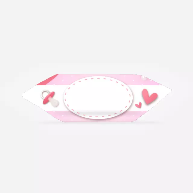 Krówki - Różowa butelka i agrafki