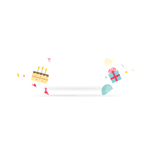 Fudges - Geschenke, Luftballons und Kuchen