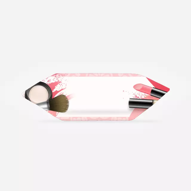 Krówki - Różowe wzorki, szminki i puder