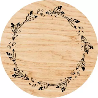 Obraz na drewnie 20cm - Wirujące strzały