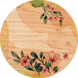 Obraz na drewnie 20cm - Okolicznościowy bukiet