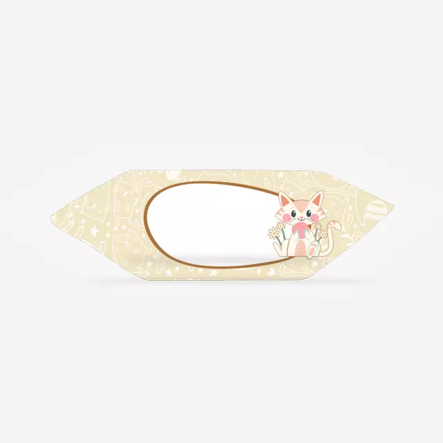 Krówki - Kotek na kremowym tle