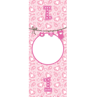 Owijki - Różowe grzechotki i serduszka