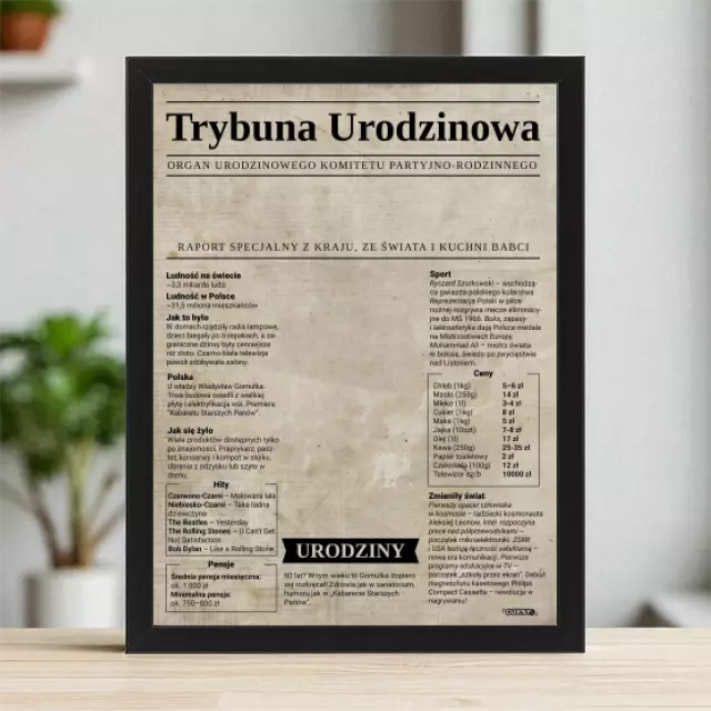 Plakaty 30cm x 40cm - 1965 - Trybuna urodzinowa