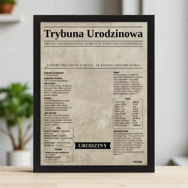 Plakaty 30cm x 40cm - 1960 - Trybuna urodzinowa