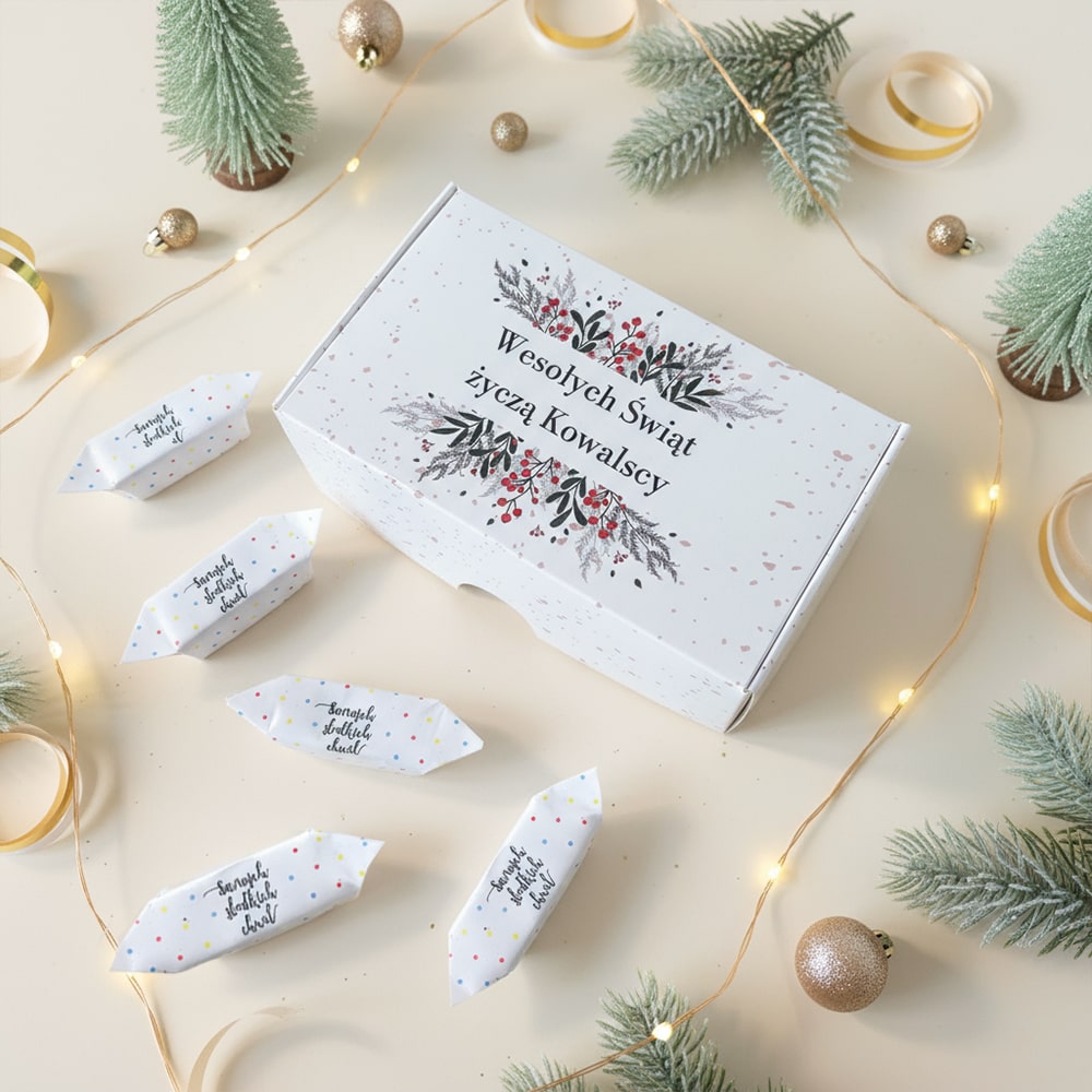 Pudełka 13,5x8x4,5 cm - Świąteczna gałązka