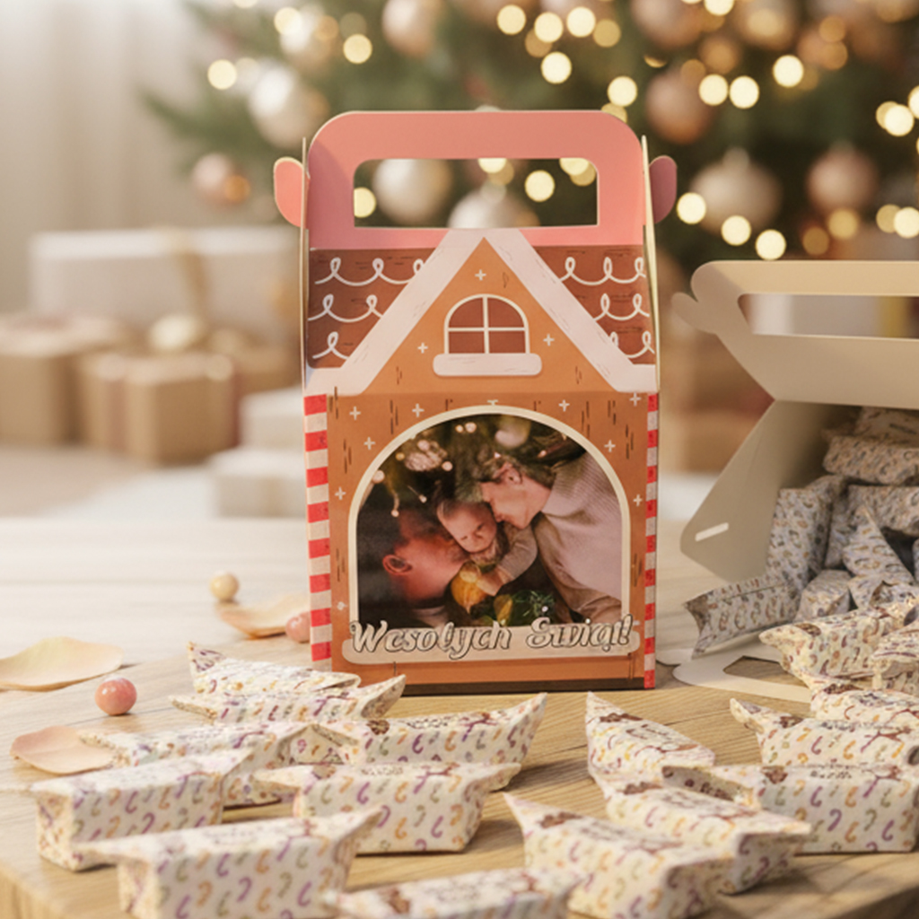 Pudełko domek - Piernikowy domek