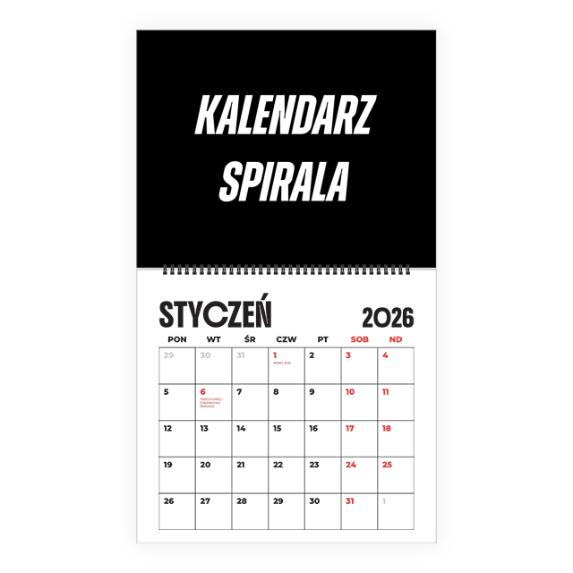 Kalendarze - Kalendarz spirala