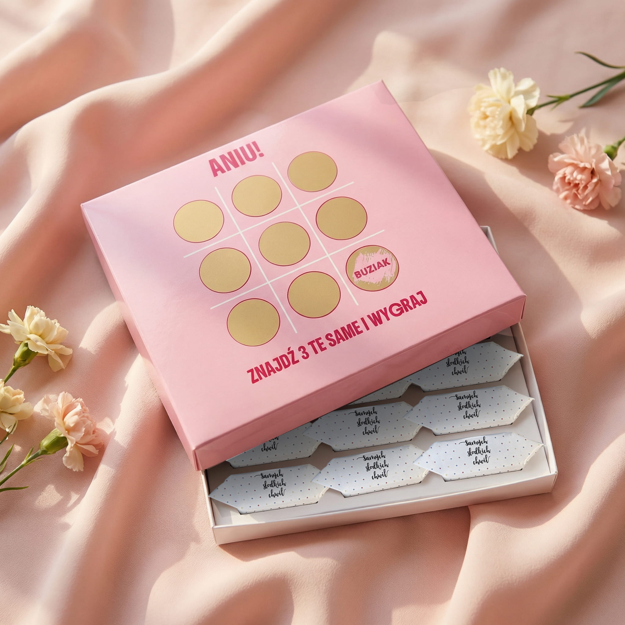 Bombonierka - BOMBONIERKA ZDRAPKA NA WALENTYNKI dla Niej