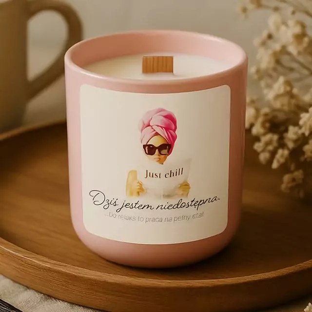 Elegancka świeca sojowa zapachowa