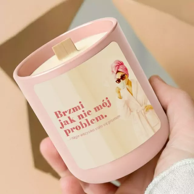 Elegancka świeca sojowa zapachowa