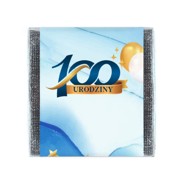 Czekoladki 5g - 100 urodziny - niebieski