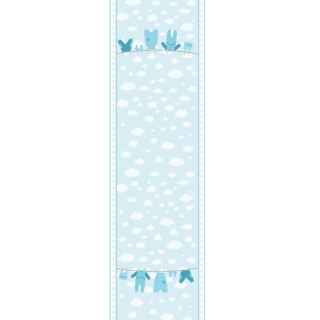 Owijki - Niebieskie ubranka na sznurku